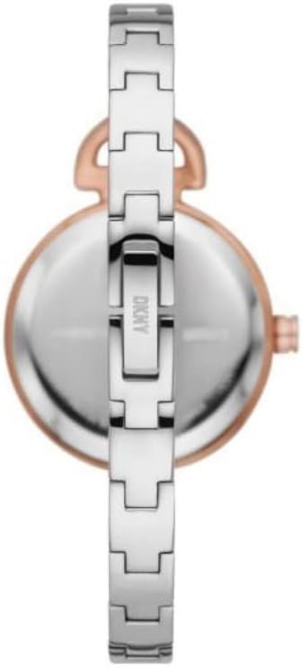 DKNY Uptown D Reloj para Mujer, Movimiento de Cuarzo con Correa de aleación, Acero, Piel o Silicona