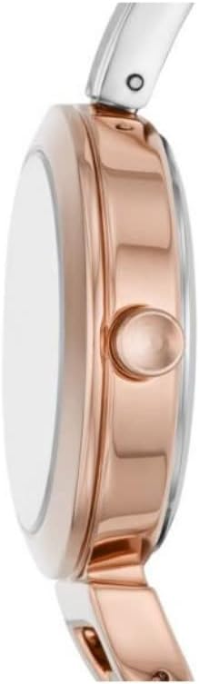 DKNY Uptown D Reloj para Mujer, Movimiento de Cuarzo con Correa de aleación, Acero, Piel o Silicona