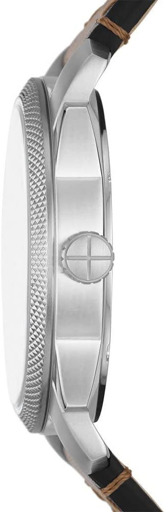 Fossil Reloj Machine para Hombre, Movimiento Fecha Cuarzo Tres Agujas con Correa de Piel o Acero