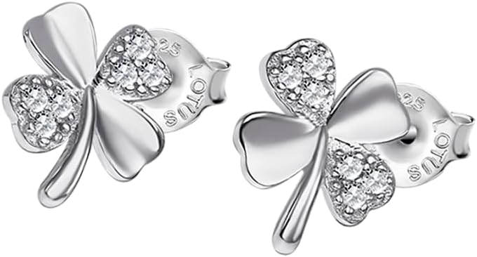 LOTUS SILVER Pendientes LP3108-4/1 Pure Essential Plata Trébol Circonitas engastadas Mujer