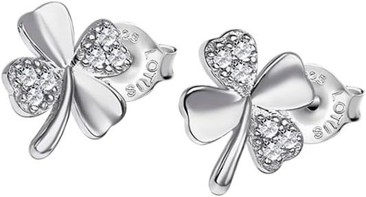 LOTUS SILVER Pendientes LP3108-4/1 Pure Essential Plata Trébol Circonitas engastadas Mujer