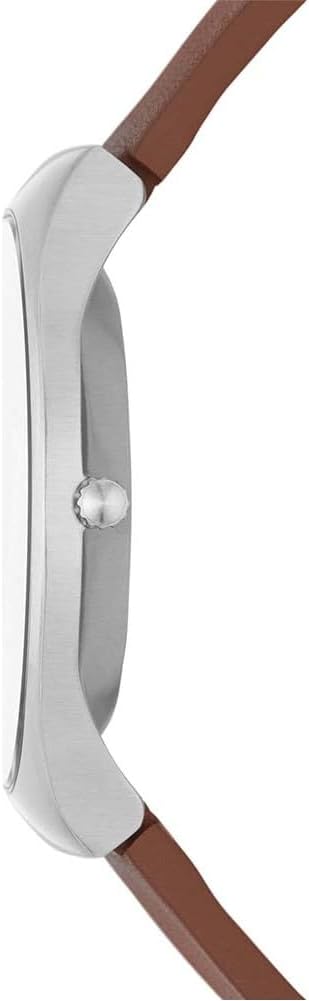 Skagen Reloj Grenen para Hombre, Movimiento de Cuarzo a Tres Agujas con Correa de Acero o Piel