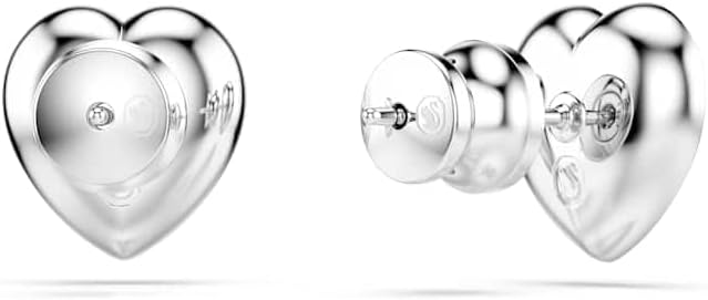 Swarovski SS25 - arete con forma de cápsula de rodio angélico, Una talla, Cristal, cristal, Una talla, Cristal, cristal