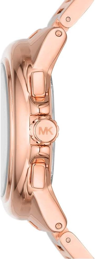 Michael Kors Reloj Camille para Mujer, Movimiento cronógrafo de Cuarzo de 43 mm con Correa de Acero Inoxidable