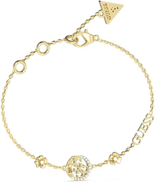 GUESS 4 Love Flowers Bracelet S Yellow Gold