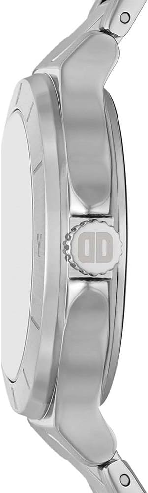 DKNY Chambers Reloj para Mujer, Movimiento de Cuarzo con Correa de Acero, Piel o Silicona