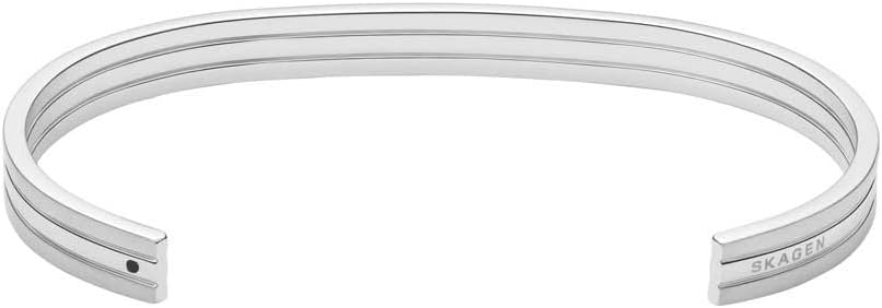 Skagen Pulsera Para Hombre, Longitud: 185 mm, Anchura: 6,3 mm Plata Pulsera De Acero Inoxidable, SKJM0214040