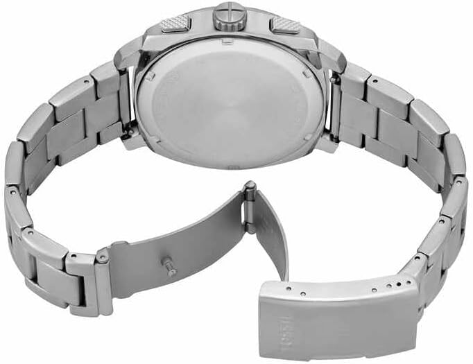 Fossil New Machine Watch for Men, 44mm Quartz Chronograph Movement with Stainless Steel