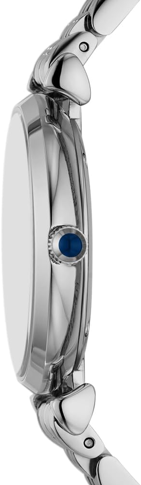 Emporio Armani Reloj para Mujer, 32mm Movimiento de Cuarzo a Dos Agujas con Correa de Acero en Tono Plateado