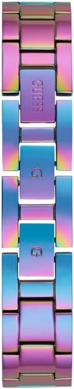 Guess Ladies 32mm Watch - Iridescent Bracelet Silver Dial Iridescent Case