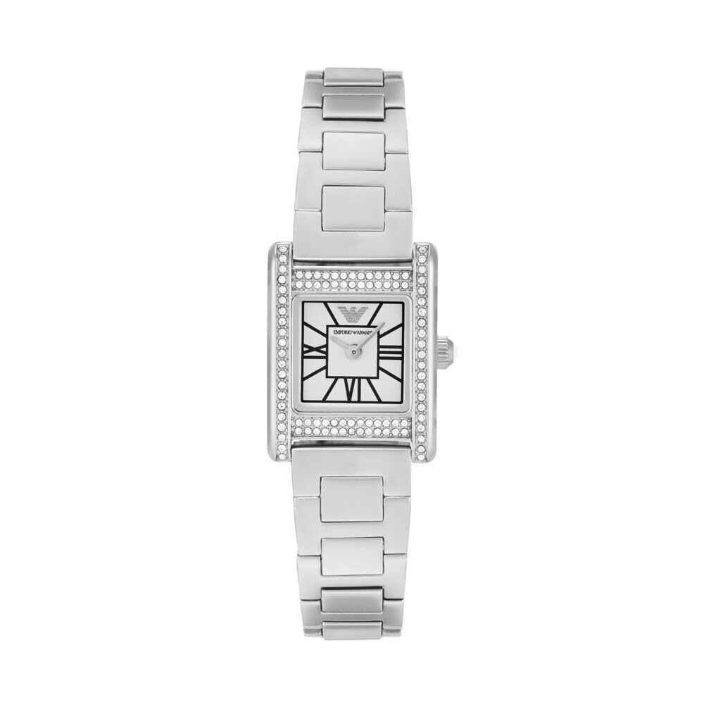Emporio Armani Watch for Women, Quartz Movement and 31mm Case Size with Stainless Steel, Leather or Silicone Strap