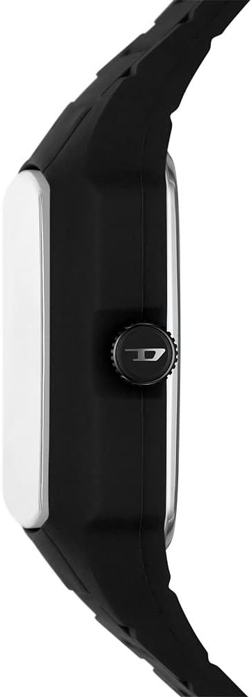 Diesel Cliffhanger Reloj para Hombre, Movimiento de Cuarzo a Tres Agujas con Correa de Silicona, Acero Inoxidable o Piel