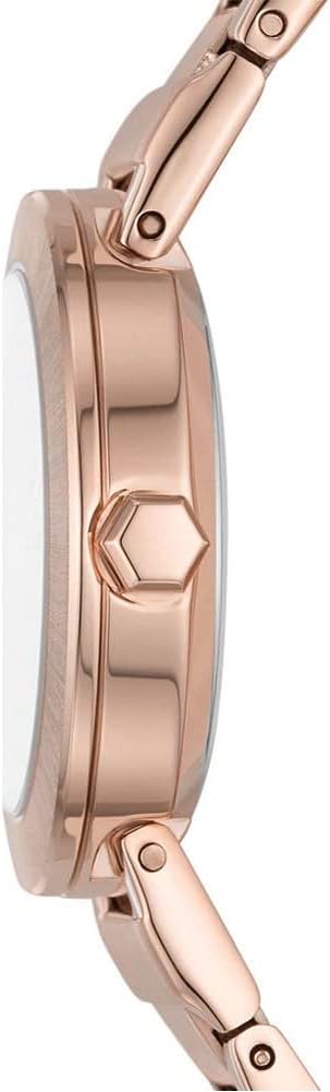 DKNY Metrolink Reloj para Mujer, Movimiento de Cuarzo con Correa de Acero, Piel o Silicona