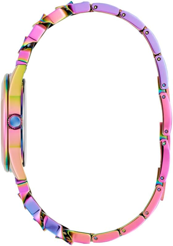 Guess Ladies 32mm Watch - Iridescent Bracelet Silver Dial Iridescent Case
