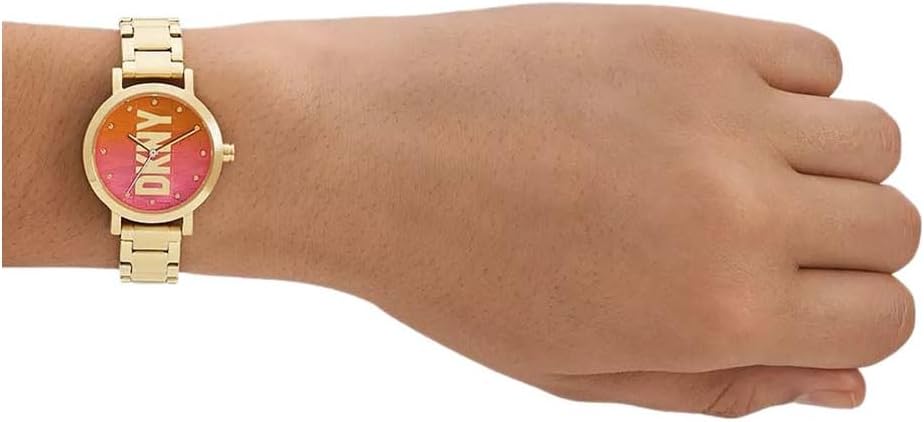 DKNY Soho Reloj para Mujer, Movimiento de Cuarzo con Correa de aleación, Acero, Piel o Silicona