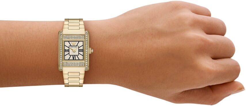 Emporio Armani Watch for Women, Quartz Movement and 31mm Case Size with Stainless Steel, Leather or Silicone Strap