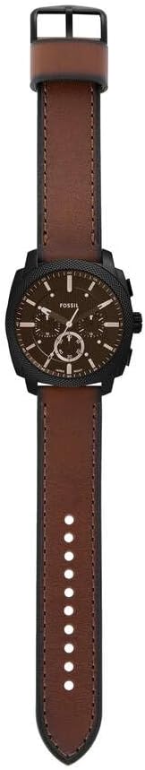 Fossil New Machine Watch for Men, 44mm Quartz Chronograph Movement with Stainless Steel