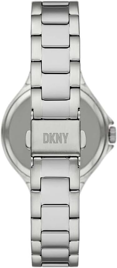 DKNY Chambers Reloj para Mujer, Movimiento de Cuarzo con Correa de Acero, Piel o Silicona