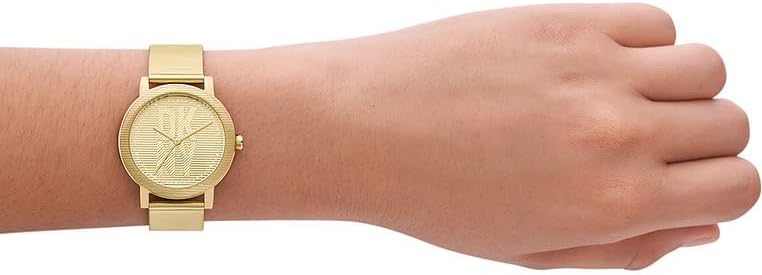 DKNY Soho Reloj para Mujer, Movimiento de Cuarzo con Correa de aleación, Acero, Piel o Silicona