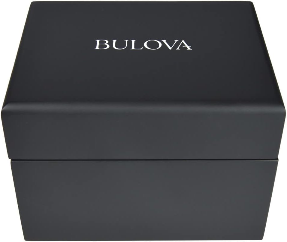 Bulova Luna – Reloj de Cuarzo para Hombre con cronógrafo para Hombre (Mecanismo de Cuarzo, Esfera Negra
