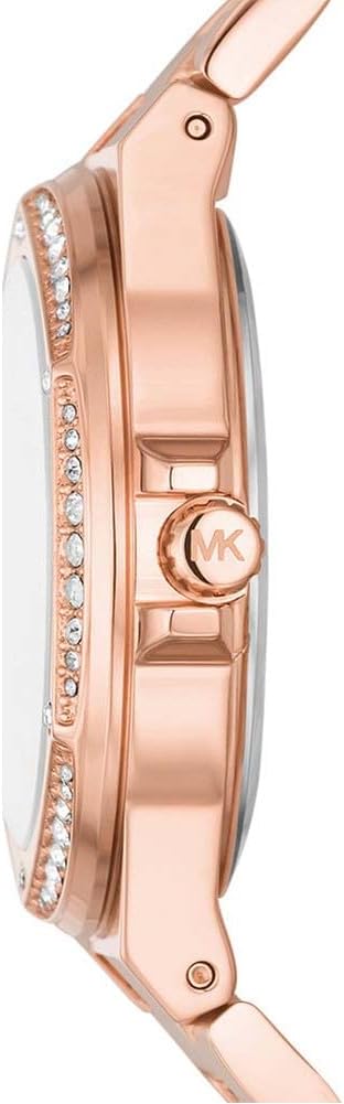 Michael Kors Reloj Lennox para Mujer, Movimiento de Cuarzo a Tres Agujas en Tono Oro Rosa con Correa de Acero Inoxidable