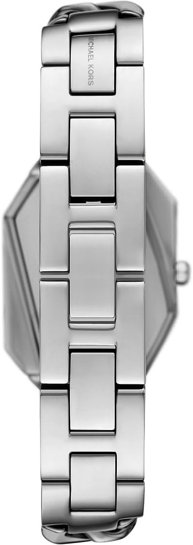 Michael Kors Reloj para mujer MK4879 plateado con esfera hexagonal