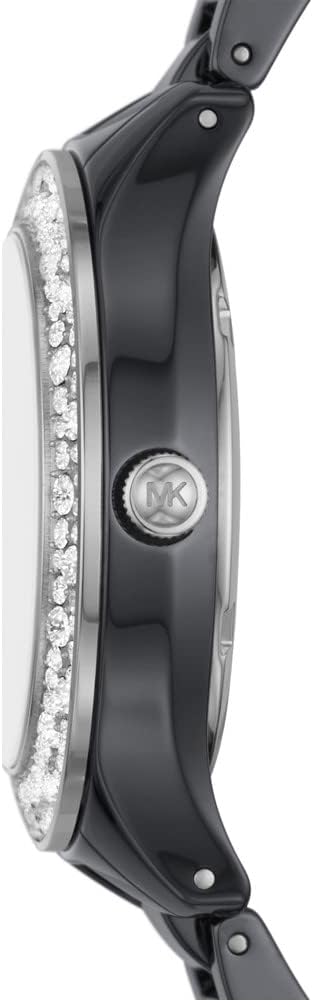 Michael Kors Reloj Liliane para Mujer, Movimiento de Cuarzo de Tres Agujas con Correa de Acero Inoxidable o cerámica