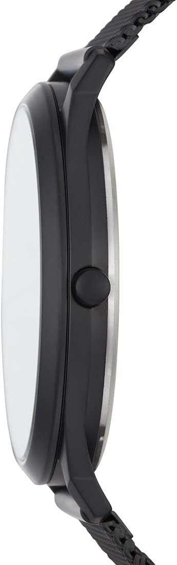 Skagen Jorn Reloj para Hombre, Movimiento de Cuarzo a Tres Agujas con Correa de Acero o Piel