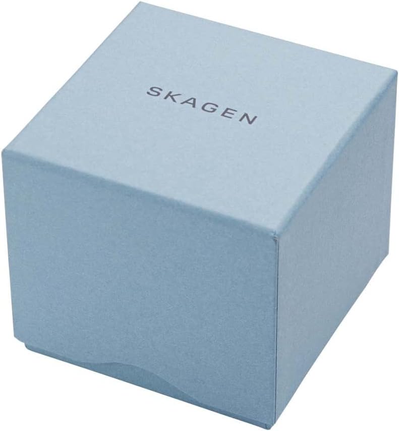 Skagen Karolina Reloj para Mujer, Movimiento de Cuarzo con Correa de Acero o Piel