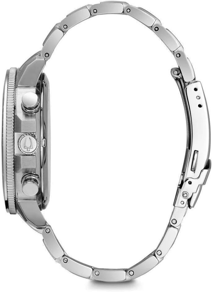 Bulova Reloj Analógico para Hombres de Cuarzo con Correa en Acero Inoxidable 96B272
