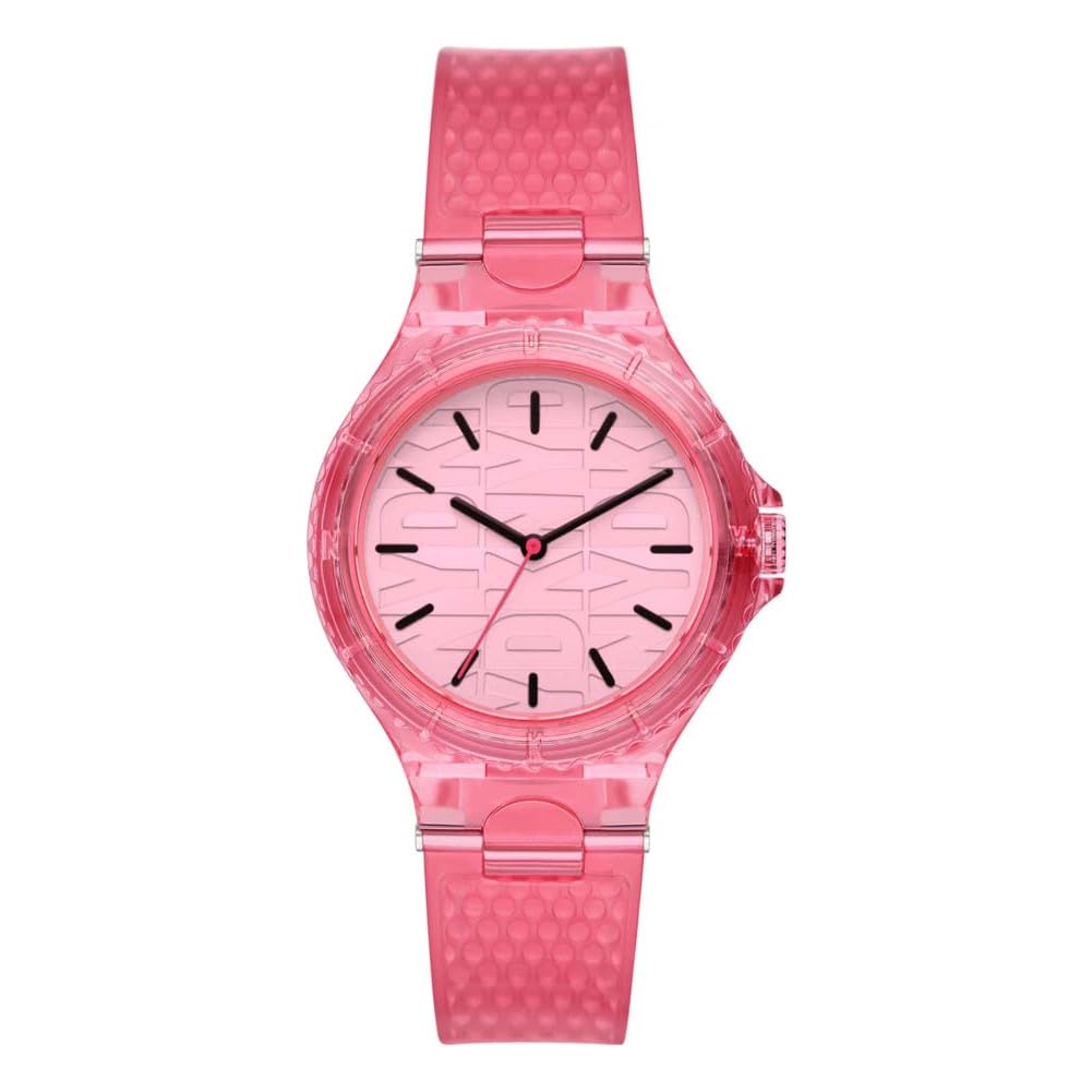 DKNY Chambers Reloj para Mujer, Movimiento de Cuarzo con Correa de Acero, Piel o Silicona