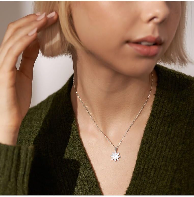 Skagen Collar para mujer en acero inoxidable o semipreciosas con cierre de langosta Colgante de perlas