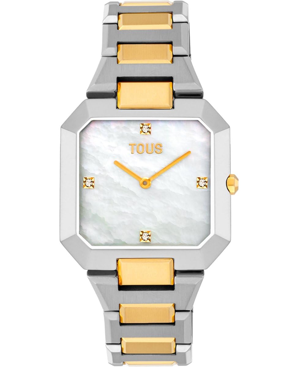 TOUS Reloj analógico con Brazalete de Acero y Esfera de nácar Karat