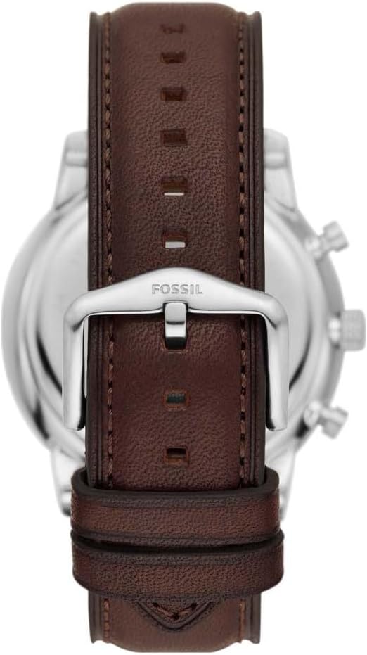 Fossil Reloj Neutra para Hombre, Movimiento cronógrafo de Cuarzo con Correa de Piel