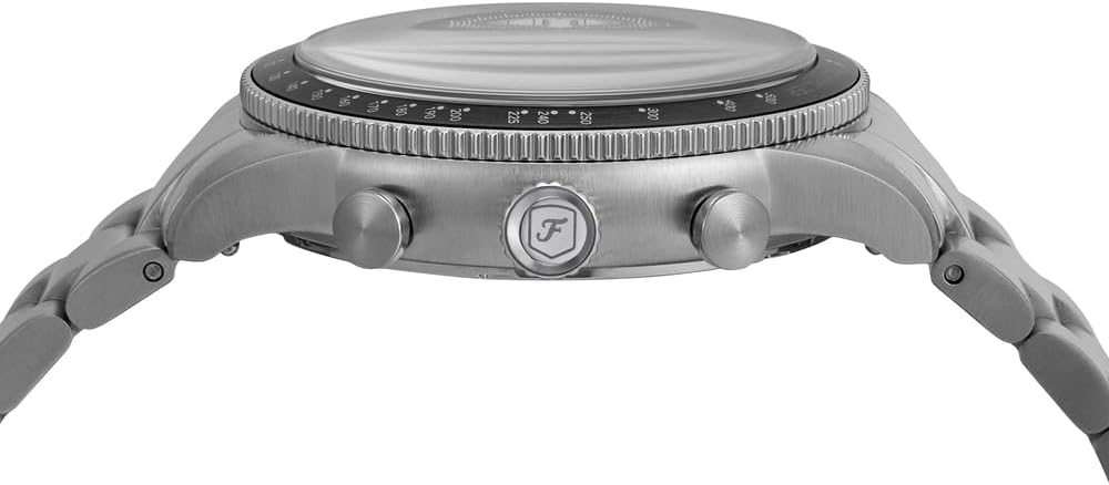Fossil Reloj Analógico para Hombres de Cuarzo con Correa en Acero Inoxidable FS6045