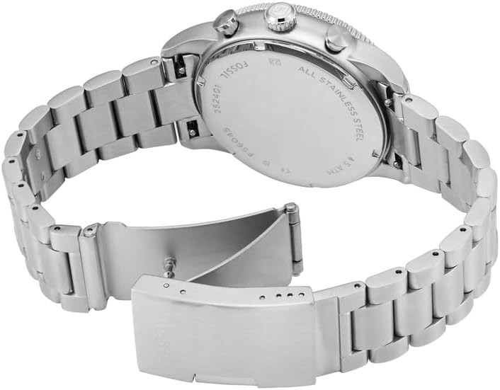 Fossil Reloj Analógico para Hombres de Cuarzo con Correa en Acero Inoxidable FS6045
