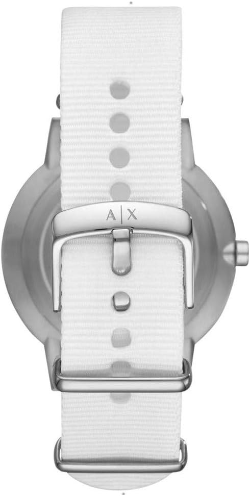 Armani Exchange Reloj para Hombre, Movimiento trifuncional de Cuarzo y Caja de 42 mm con Correa de Silicona o sintética