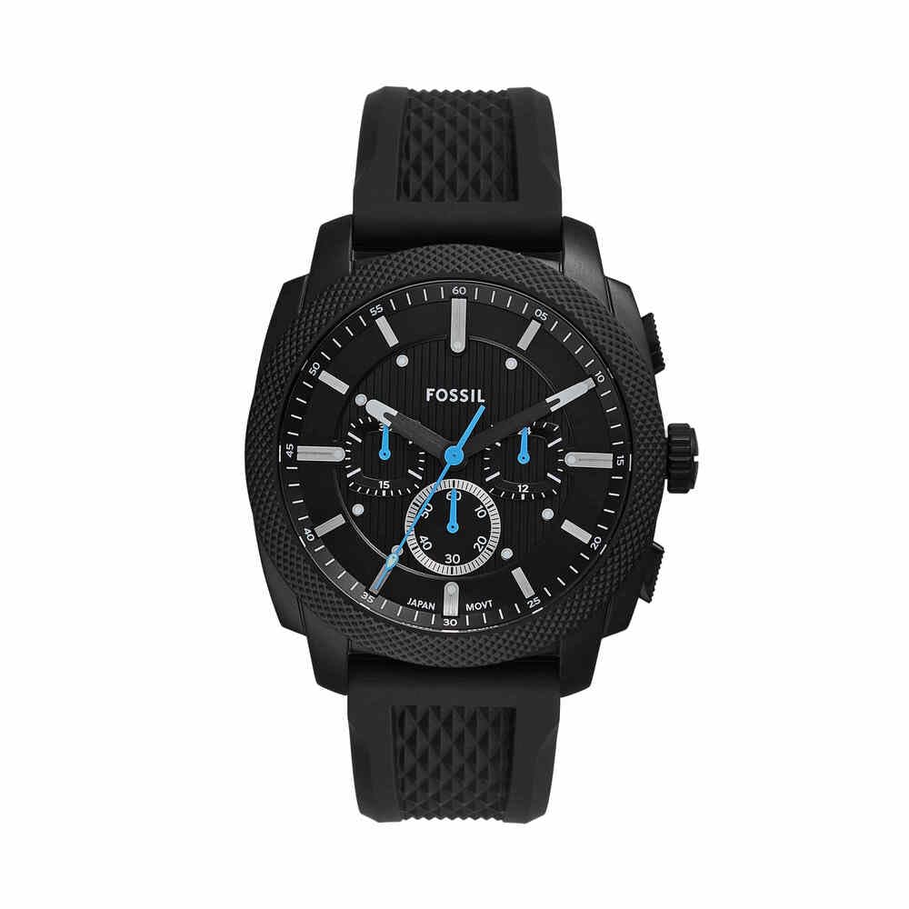 Fossil New Machine Watch for Men, 44mm Quartz Chronograph Movement with Stainless Steel