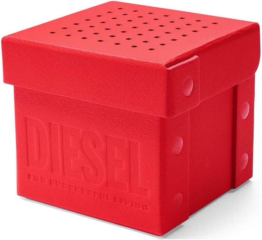 Diesel Cliffhanger Reloj para Hombre, Movimiento de Cuarzo a Tres Agujas con Correa de Silicona, Acero Inoxidable o Piel