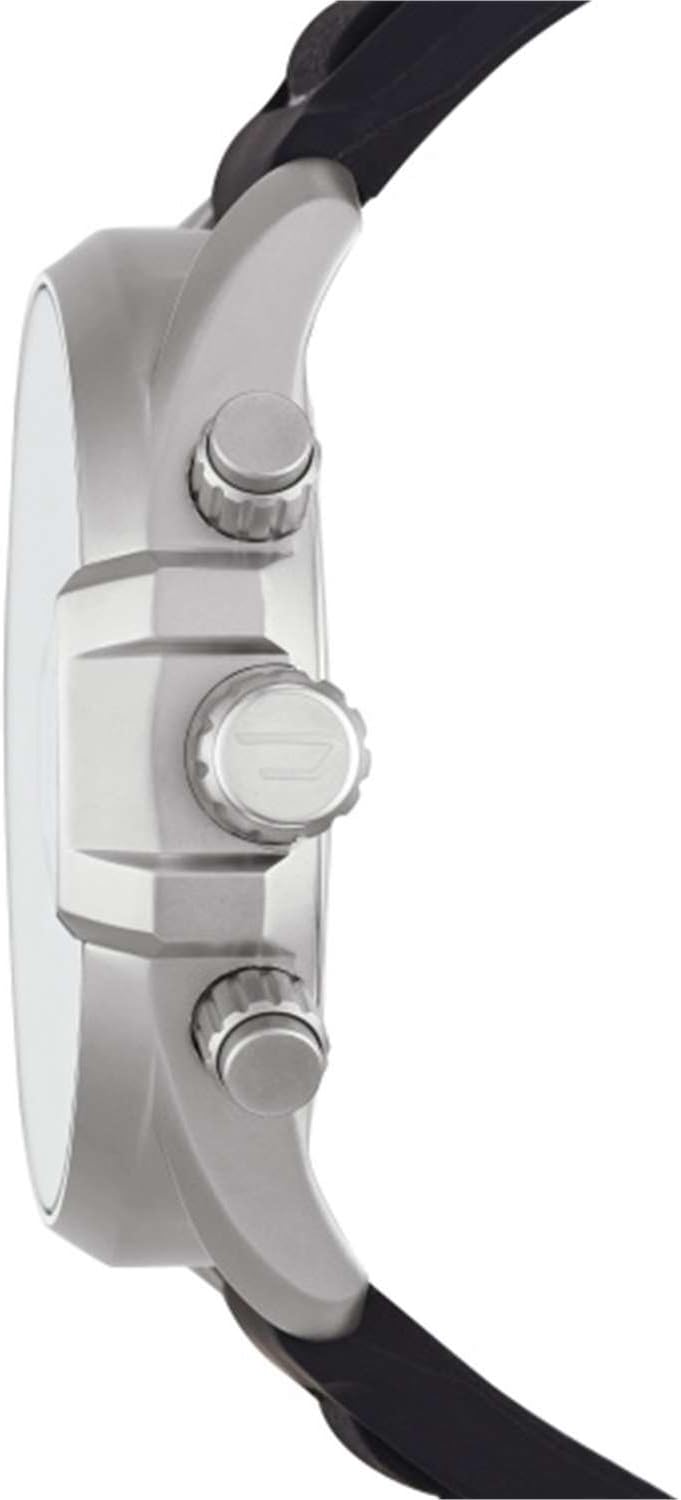 Diesel Reloj MS9 para Hombre, Movimiento cronógrafo de Cuarzo con Correa de Piel, Silicona o Acero Inoxidable