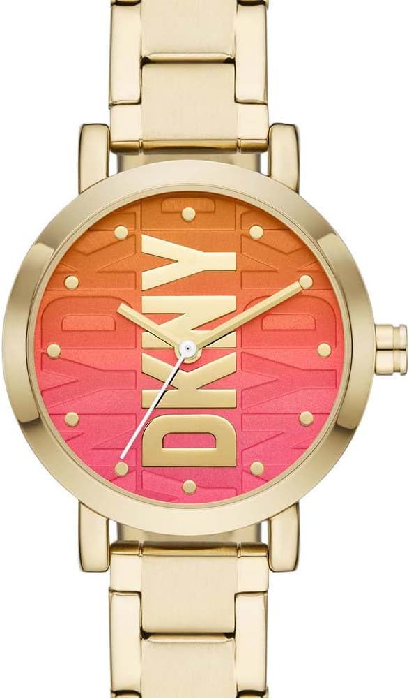 DKNY Soho Reloj para Mujer, Movimiento de Cuarzo con Correa de aleación, Acero, Piel o Silicona