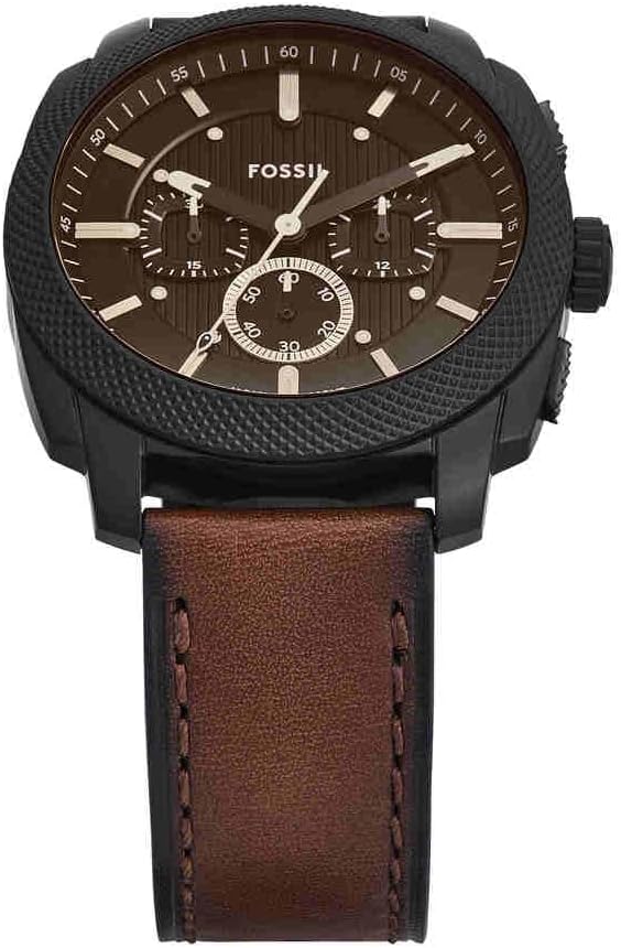 Fossil New Machine Watch for Men, 44mm Quartz Chronograph Movement with Stainless Steel