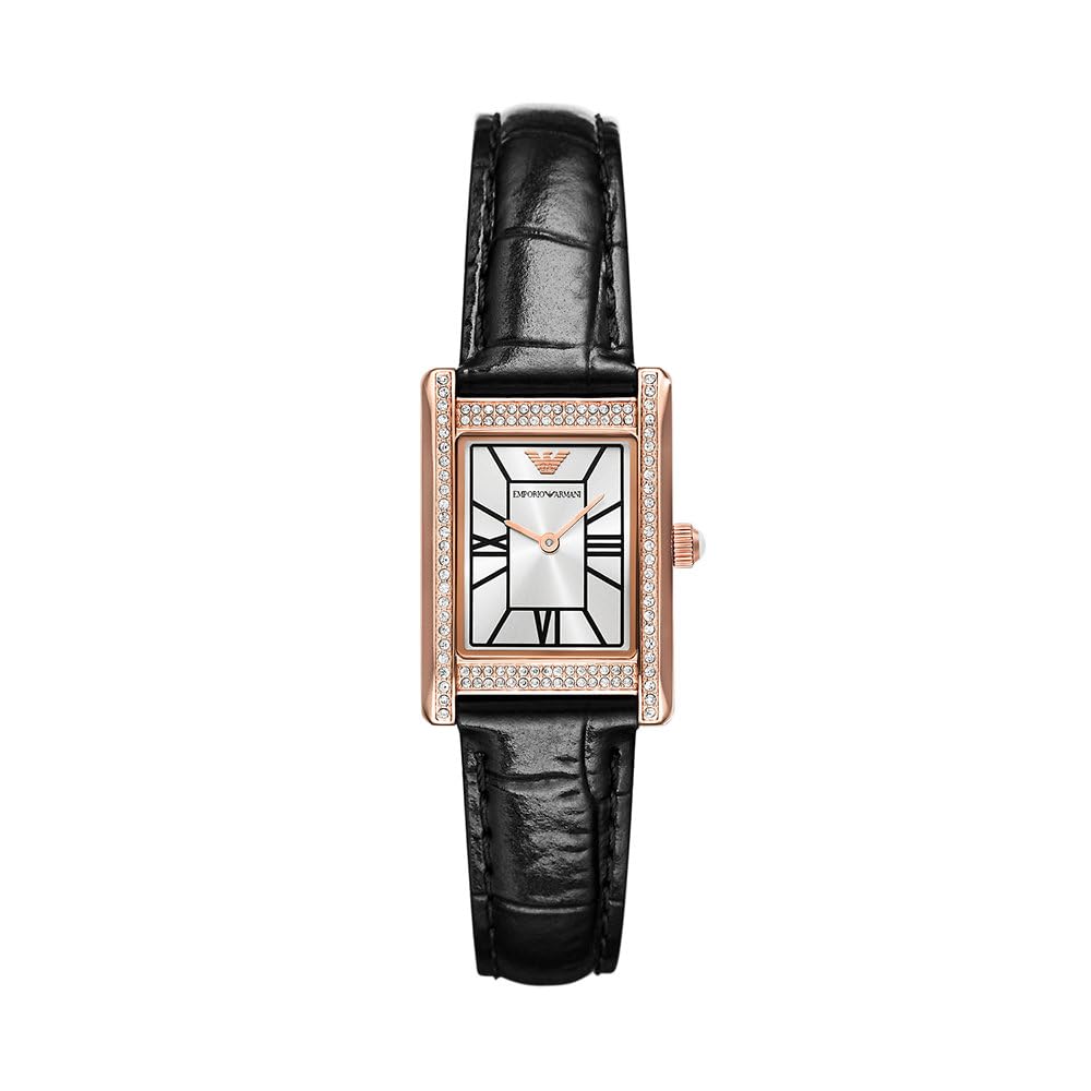 Emporio Armani Watch for Women, Quartz Movement and 31mm Case Size with Stainless Steel, Leather or Silicone Strap