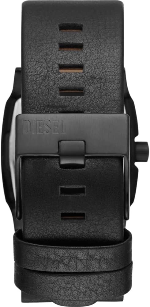 Diesel Cliffhanger Reloj para Hombre, Movimiento de Cuarzo a Tres Agujas con Correa de Silicona, Acero Inoxidable o Piel