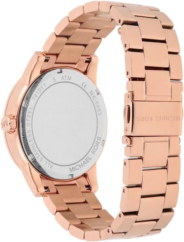 Michael Kors Reloj Bryant para Mujer, Movimiento de Cuarzo de Tres Agujas con Correa de Acero Inoxidable o cerámica