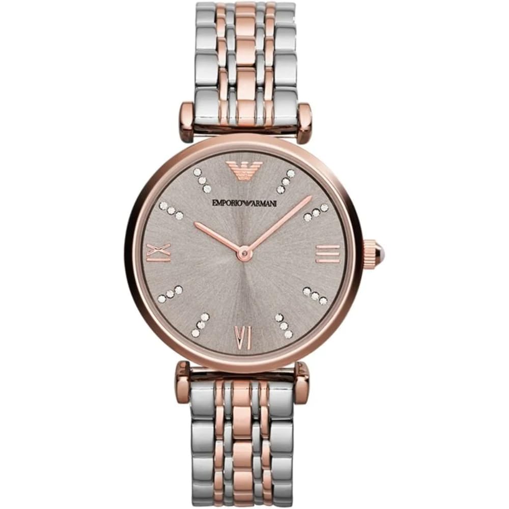 Emporio Armani Watch for Women, Quartz Movement and 31mm Case Size with Stainless Steel, Leather or Silicone Strap