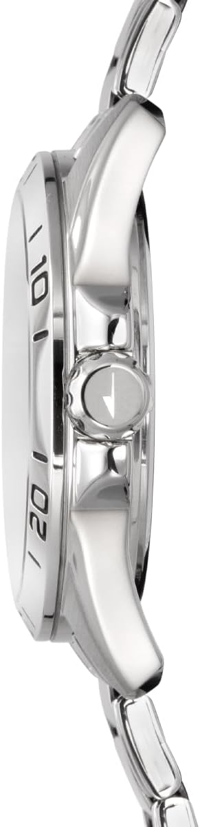 LOTUS Reloj Hombre Multifuncion Caja de Acero Inoxidable Plateado Correa de Acero Inoxidable