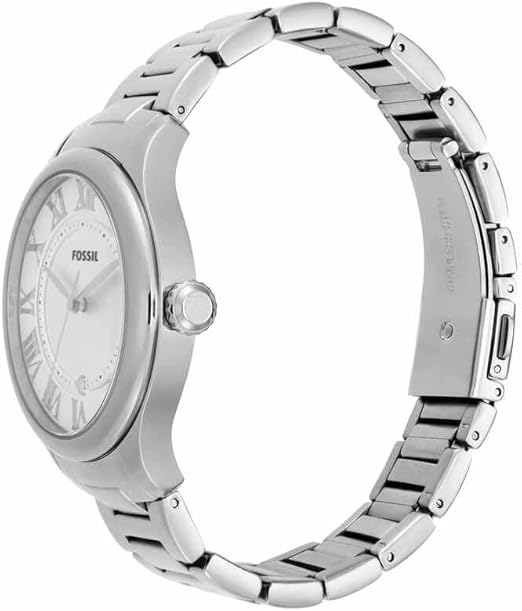 Fossil Gilmore Reloj Mujer, Movimiento de Cuarzo Tres Agujas Fecha con Correa de Acero Inoxidable o Cuero ES5393