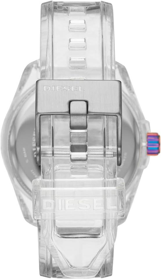 Diesel Reloj ms9 en Poliuretano Transparente con Tres Manos DZ1926