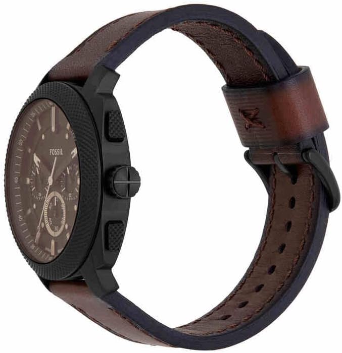 Fossil New Machine Watch for Men, 44mm Quartz Chronograph Movement with Stainless Steel
